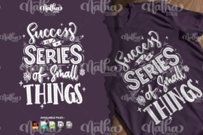 Sucess Is A Series Lettering