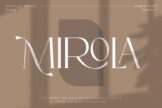 Last preview image of Mirola – Serif Font