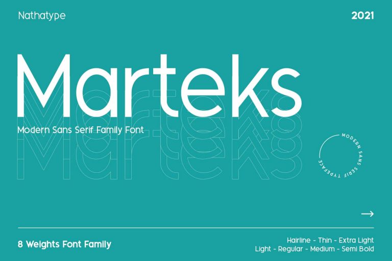Preview image of Marteks – Sans Serif Font