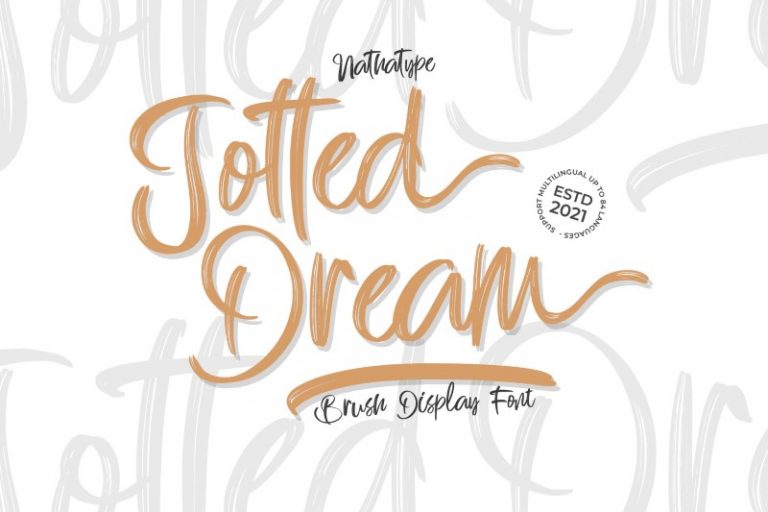 Preview image of Jotted Dream – Display Font