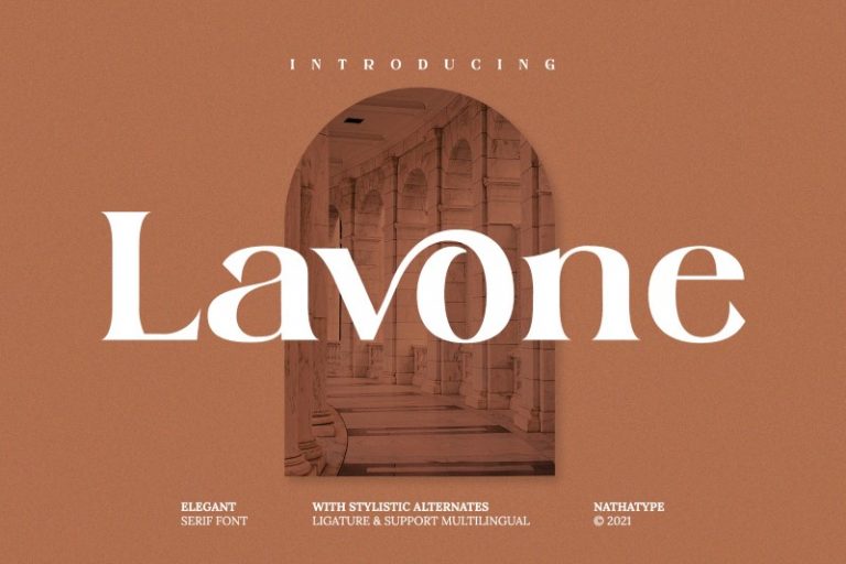 Preview image of Lavone – Serif Font