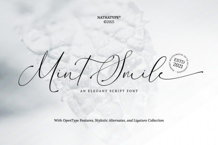 Preview image of Mint Smile – Script Font