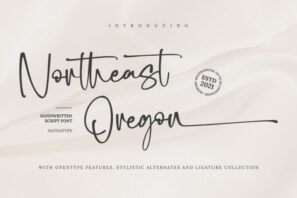 Northeast Oregon - Script Font