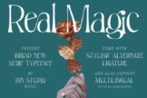 Last preview image of Real Magic – Serif Font