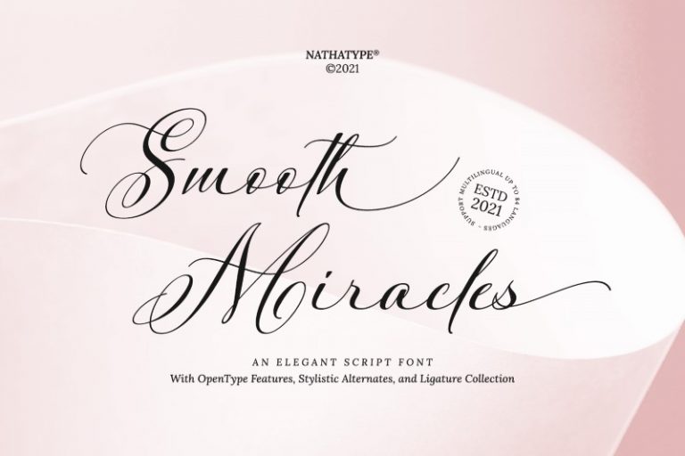 Preview image of Smooth Miracles – Script Font
