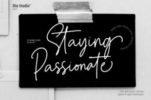 Staying Passionate - Script Font