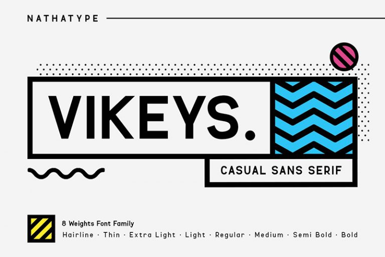 Preview image of Vikeys – Sans Serif Font