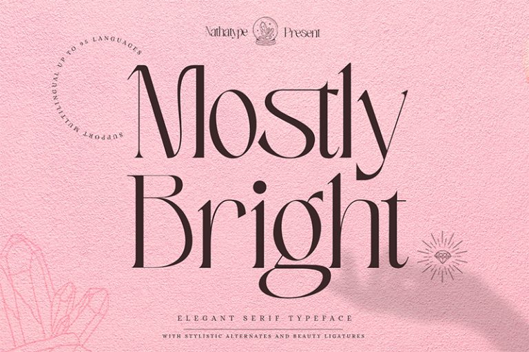 Preview image of Mostly Bright – Serif Font