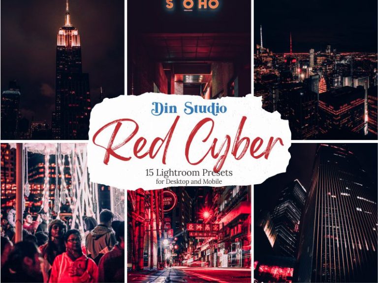 Preview image of Red Cyber Lightroom Presets