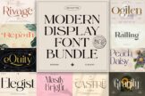 Last preview image of Modern Display Font Bundle 2