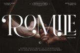 Last preview image of Romile – Serif Font