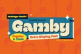 Last preview image of Gamby – Display Font