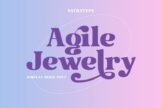 Last preview image of Agile Jewelry- Display Serif Font
