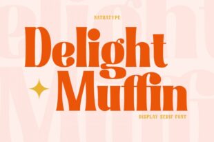 Delight Muffin- Display Serif Font