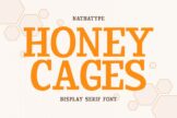 Last preview image of Honey Cages- Display Serif Font