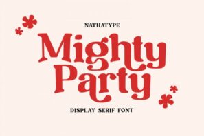 Mighty Party- Display Serif Font