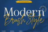 Last preview image of Modern Brush Style – Font Duo