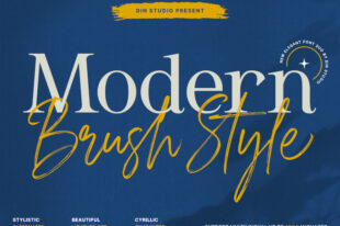 Modern Brush Style - Font Duo