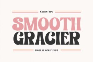 Smooth Gracier- Display Serif Font