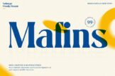 Last preview image of Mafins- Display Serif Font