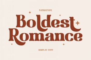 Boldest Romance - Display Serif Font