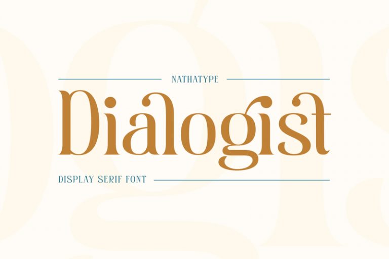 Preview image of Dialogist- Display Serif Font