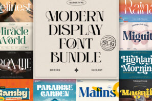 Modern Display Font Bundle 3
