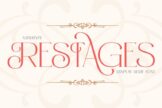 Last preview image of Restages- Display Serif Font