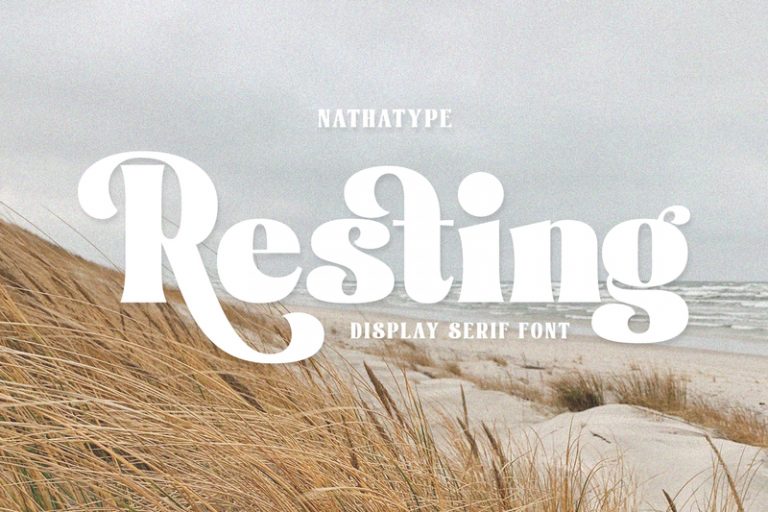 Preview image of Resting- Display Serif Font