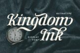 Last preview image of Kingdom Ink- Display Font