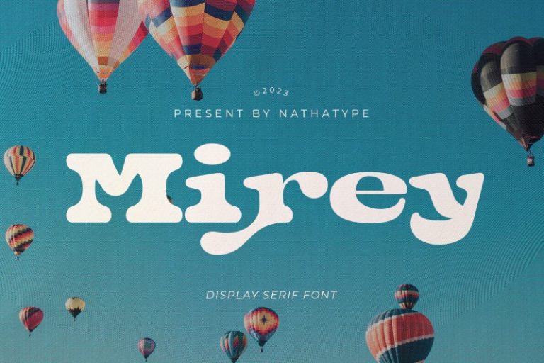 Preview image of Mirey – Display Serif Font