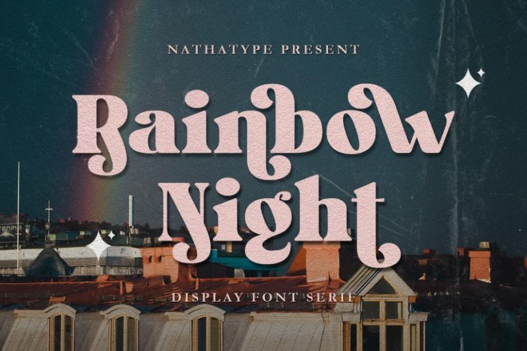 Preview image of Rainbow Night- Display Font
