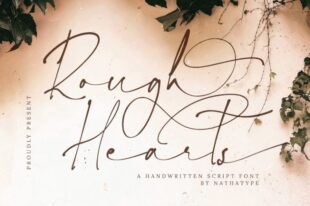 Rough Hearts- Handwritten Font
