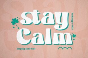 Stay Calm- Display Font