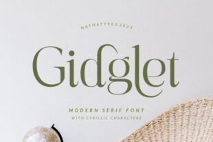 Gidglet- Serif Font