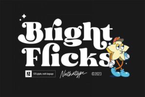 Bright Flicks- Script Font