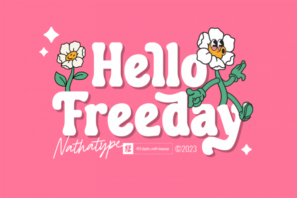 Hello Freeday- Display Font