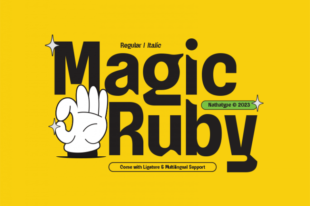 Magic Ruby- Display Font