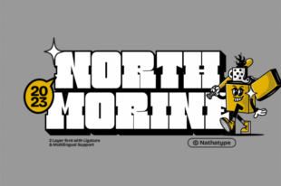 North Morine- Display Font