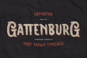 Gattenburg- Display Font