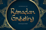 Last preview image of Ramadan Greeting- Display Font