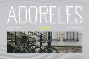 Adoreles- Sans Serif Display Font