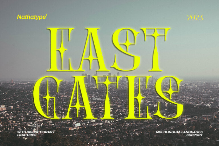 Preview image of East Gates- Display Font