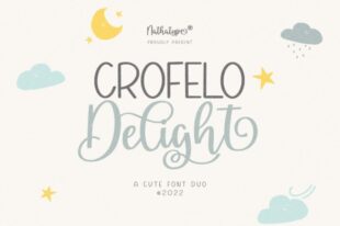 Crofelo Delight-Display Script Font Duo