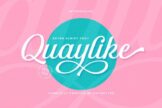 Last preview image of Quaylike-Handwritten Font