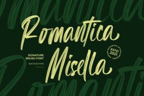 Romantica Misella-Signature Brush Font