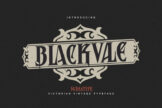 Last preview image of Blackvale–Vintage Font