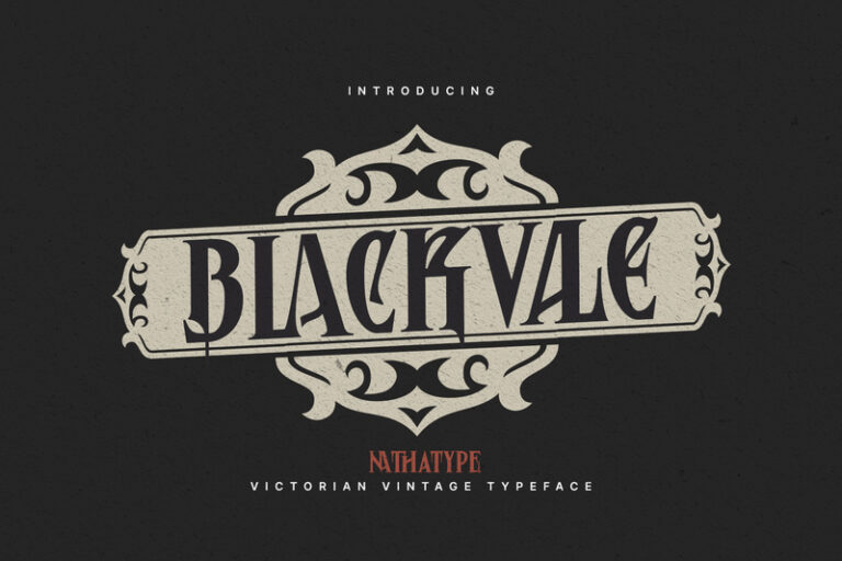 Preview image of Blackvale–Vintage Font