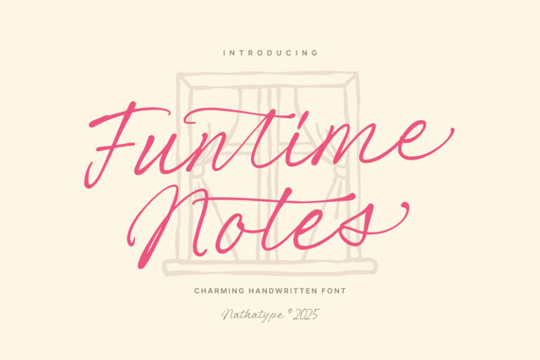 Preview image of Funtime Notes – Charming Handwritten Script Font