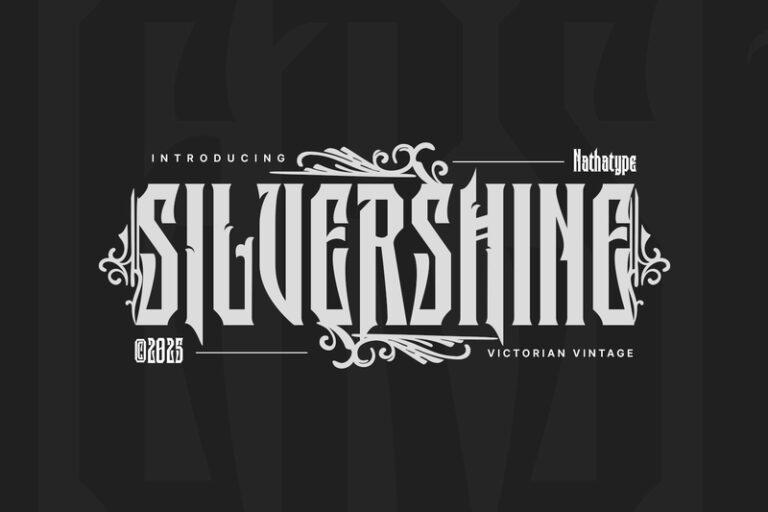 Preview image of Silvershine–Vintage Font